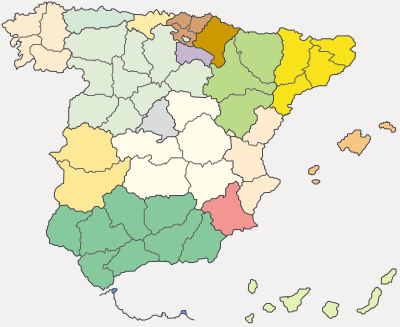 SergioDaroca Map of Spain Mapa de Espa a