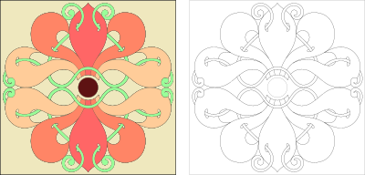 cusacks freehand ornament pattern