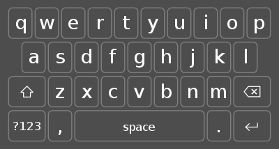 smartphone keyboard