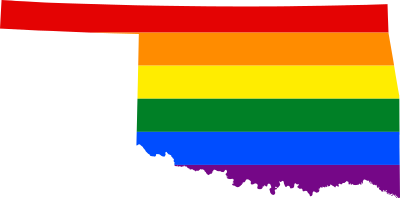 LGBT flag map of Oklahoma 1