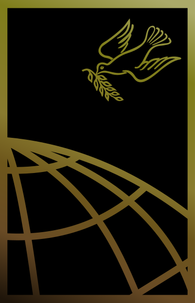 peace dove and world by rones