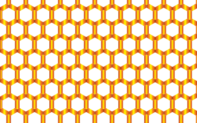Prismatic Hexagonal Geometric Pattern 6 No Background