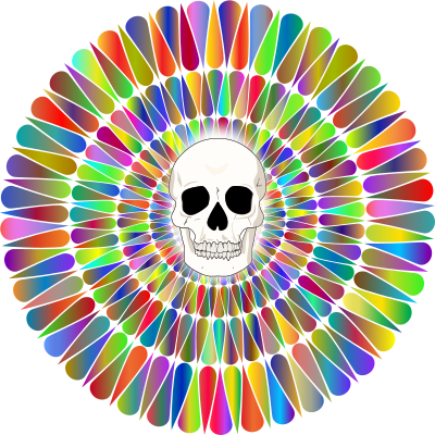 mementomoriskull colorful