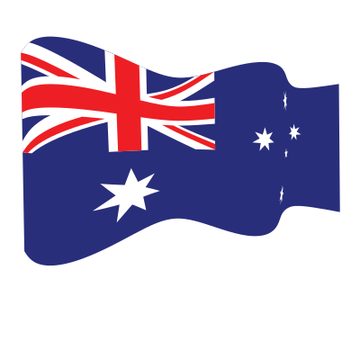 australia wavy flag