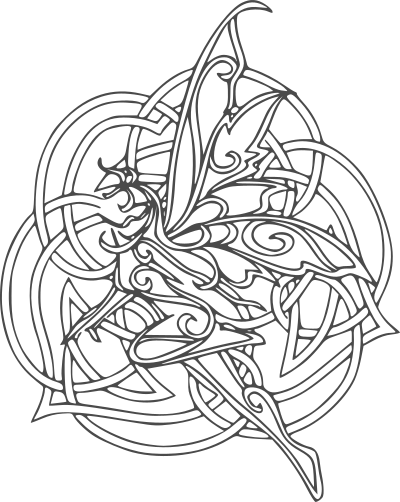 celtic fairy mandala
