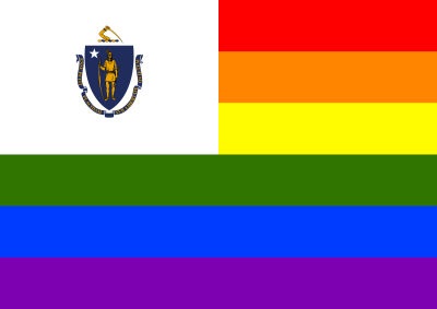 Rainbow Flag Massachusetts