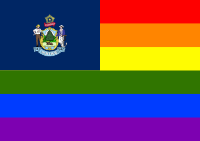 Rainbow Flag Maine
