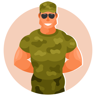 army soldier vector