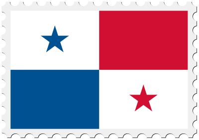 Stamp Panama Flag