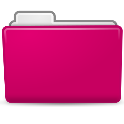 matt icons folder pink