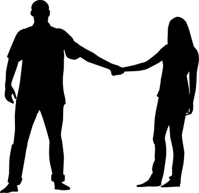 couple silhouette 54