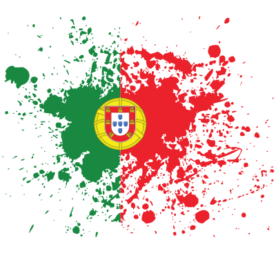 portugal flag ink grunge 1