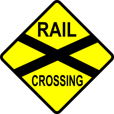 Leomarc cautio railway crossing