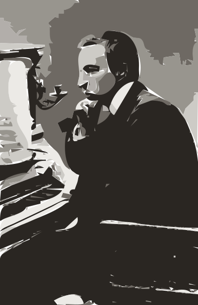 Rachmaninoff in 1900s autotrace