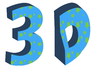 3 d text