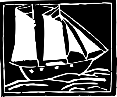 woodblockprintofship 1920