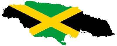 Jamaica Map Flag