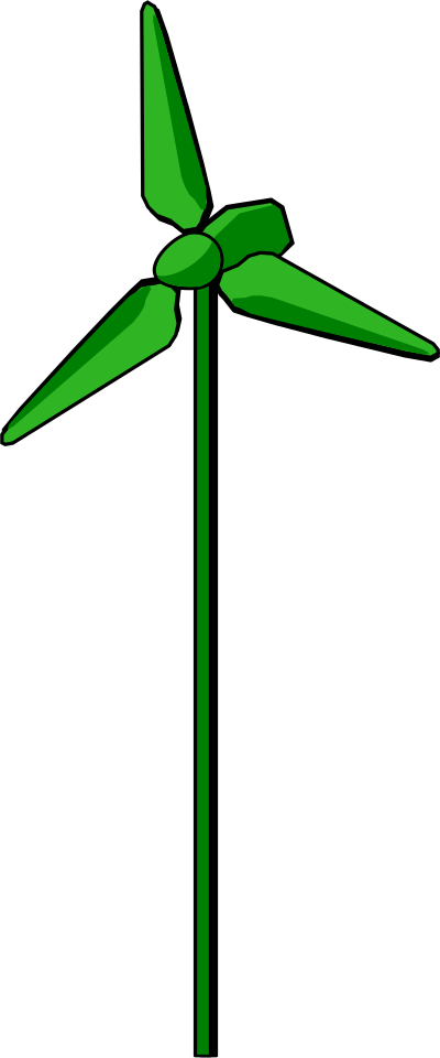 energie positive Wind Turbine Green