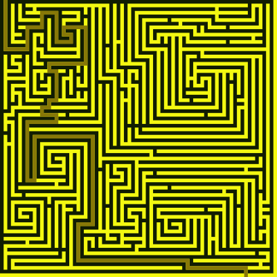 spiral maze solved