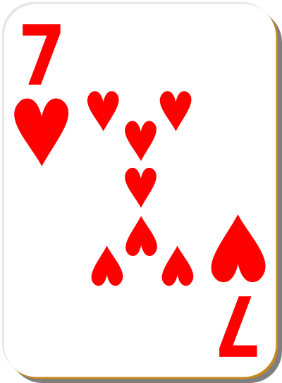 White deck 7 of hearts