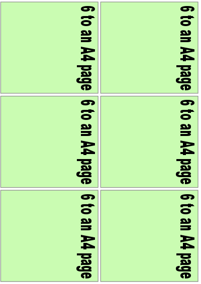 tom 6 to A4 page template