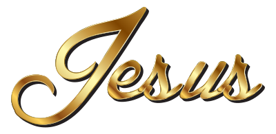 Jesus Gold Typography