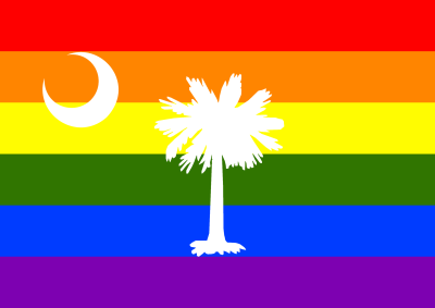 Rainbow Flag Sourth Carolina2