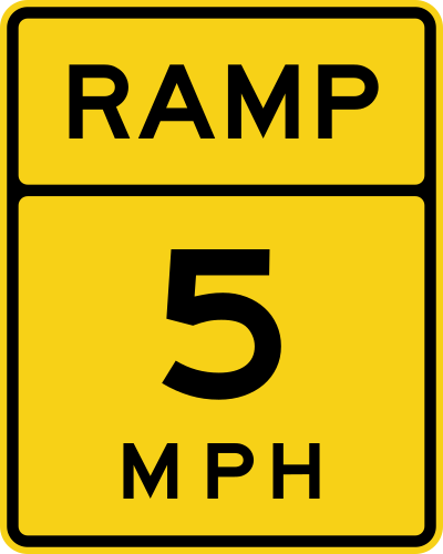 Advisory Ramp Speed English