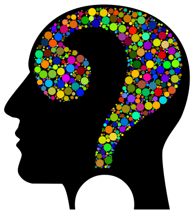 Colorful Question Head Circles 2