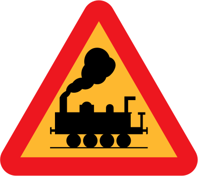 train roadsign