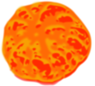 peeled tangerine