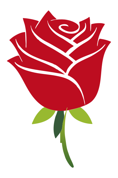 Stylized Rose No Drop Shadow