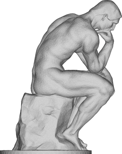 the thinker 3d