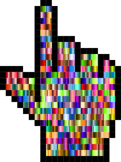 prismatic hand cursor pointer grid 4