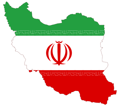 Iran Flag Map