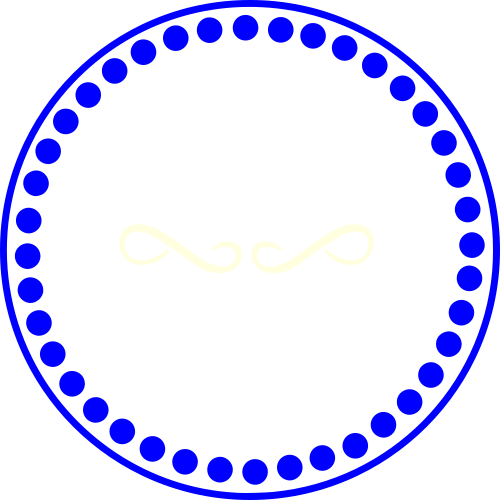 circle monogram frame