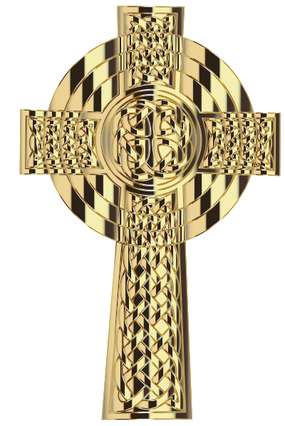 Golden Celtic Cross 4
