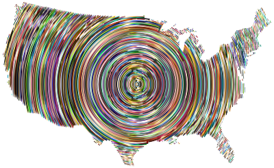 Prismatic United States Concentric Circles 5