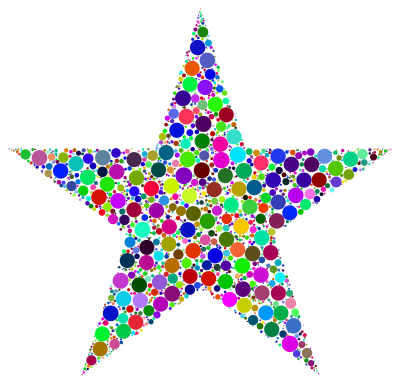Colorful Circles Star