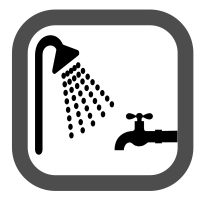 hot water sanitary icon