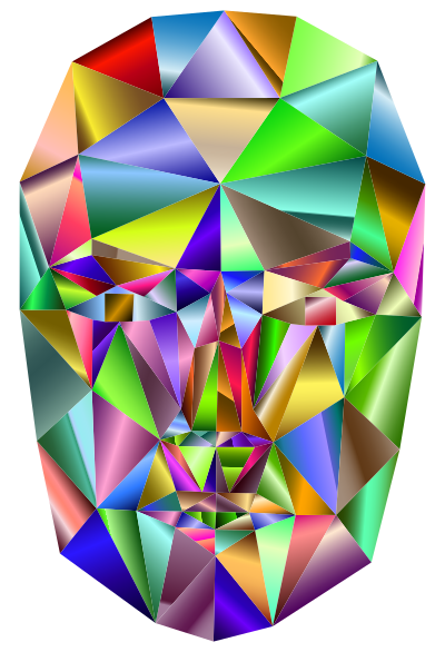 Prismatic Wireframe Head 4