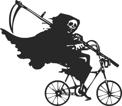 grim reaper on bike