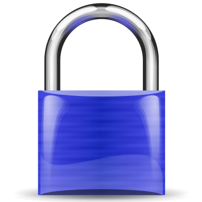 Padlock blue