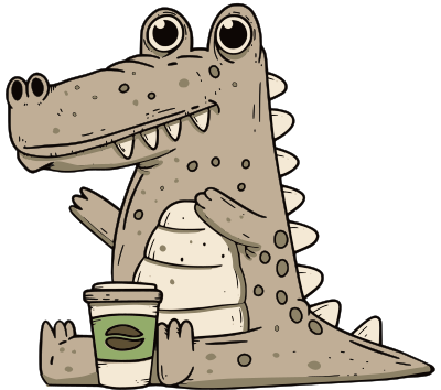 alligator coffee