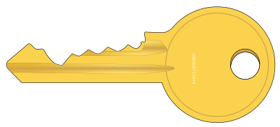 cylinder lock key