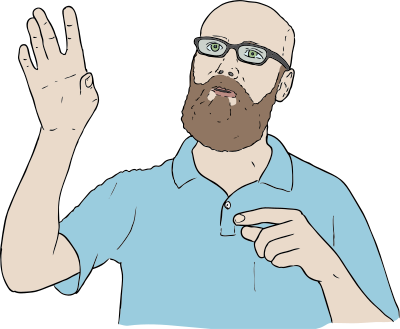 stevelambert lambert hand up