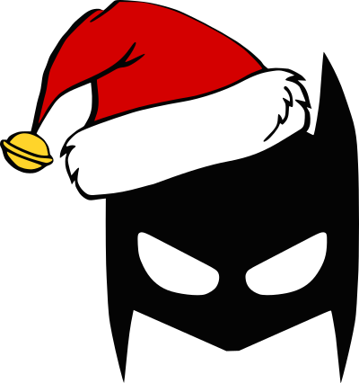 batman mask with santa hat 1