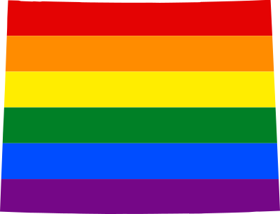 LGBT flag map of Wyoming 1