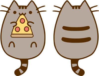 pusheen pizza