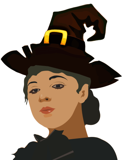 woman witch hat